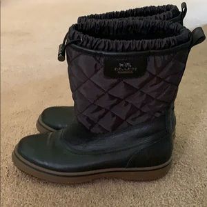 Coach Samara black snow boots